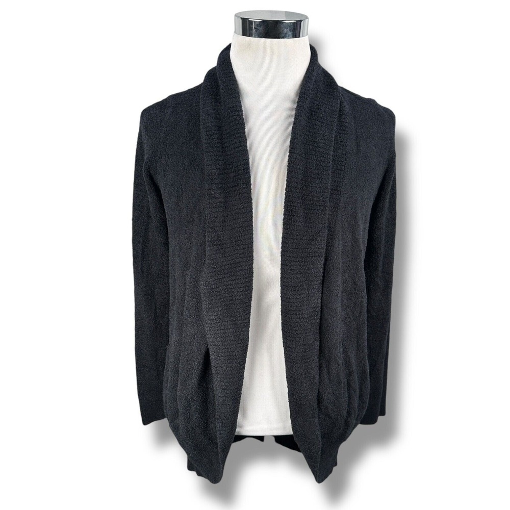 Barefoot Dreams Bamboo Chic Lite Circle Cardigan Womens Medium Dark Navy Sweater